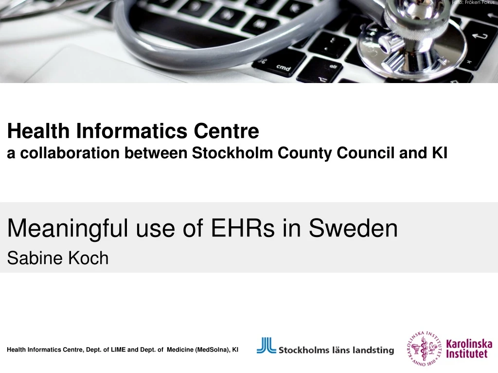 meaningful use of ehrs in sweden sabine koch