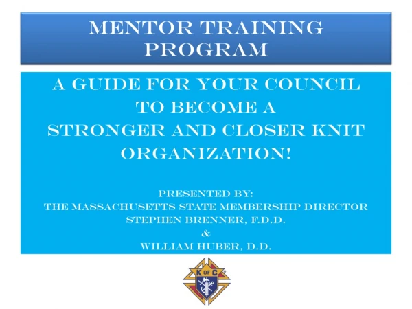 Mentor Training Program