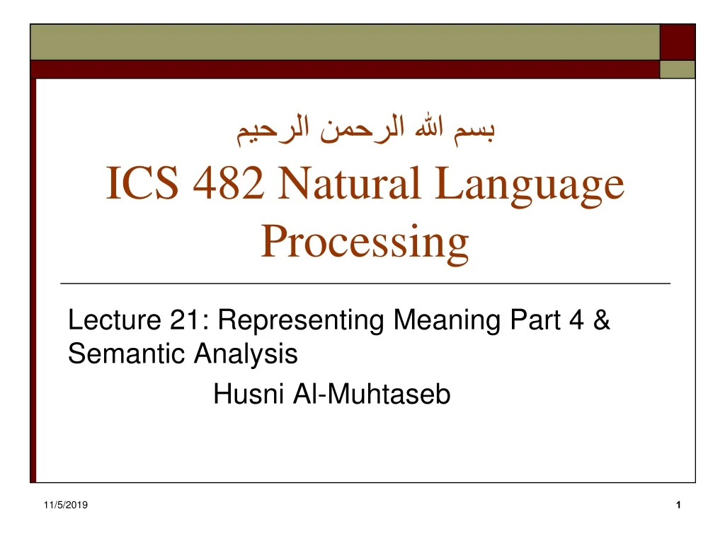 ics 482 natural language processing