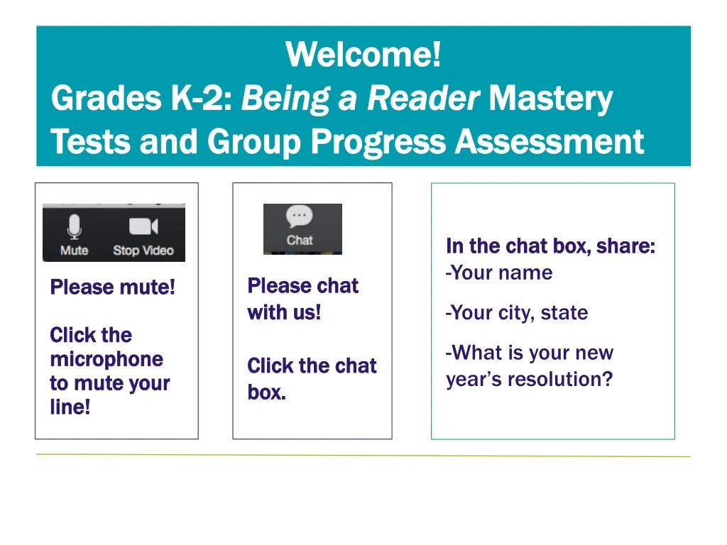welcome grades k 2 being a reader mastery tests