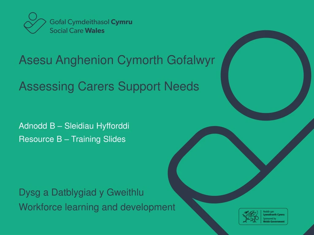 asesu anghenion cymorth gofalwyr assessing carers support needs