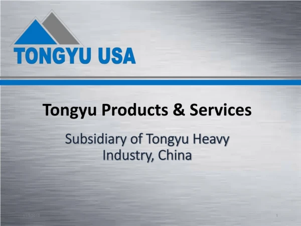 Tongyu Products &amp; Services