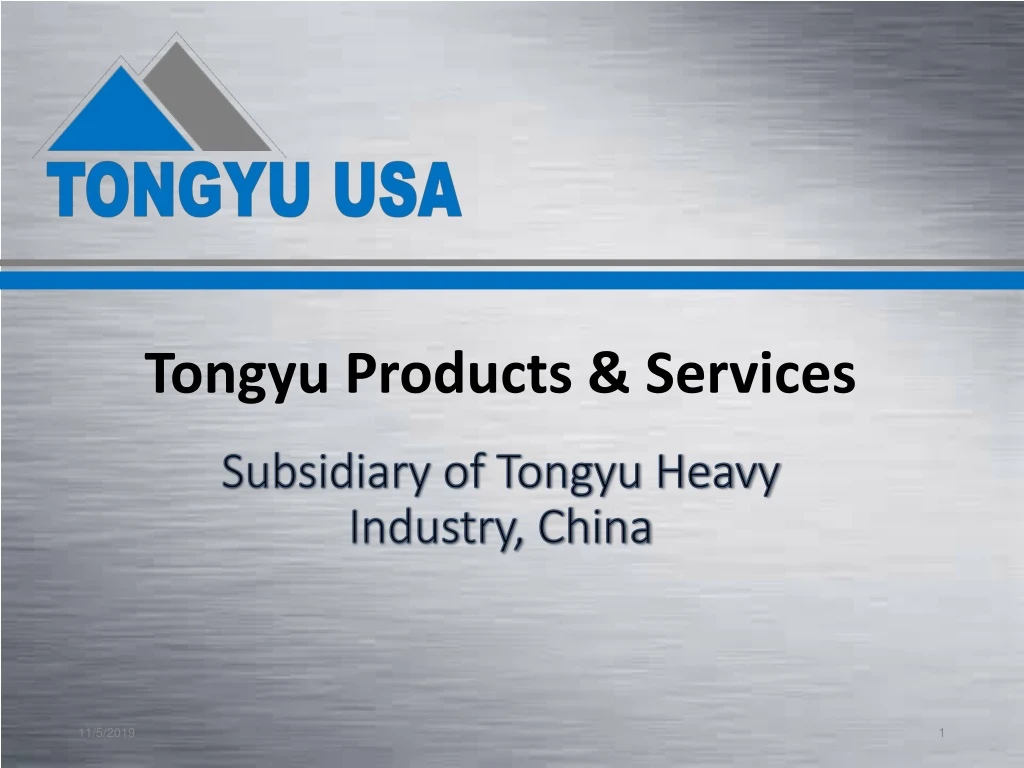 tongyu products services