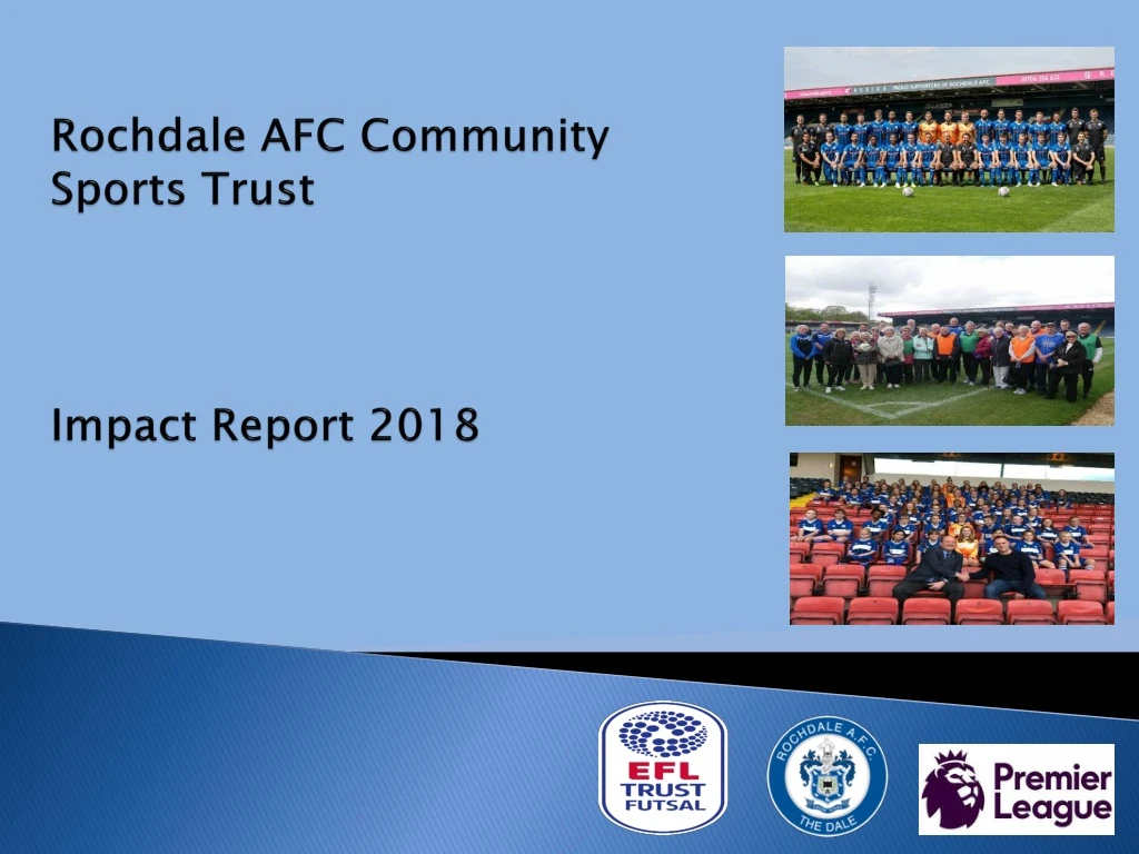 rochdale afc community sports trust impact report 2018