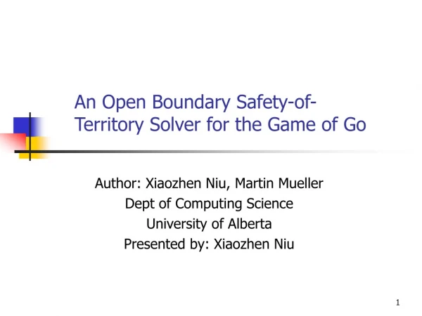 An Open Boundary Safety-of-Territory Solver for the Game of Go