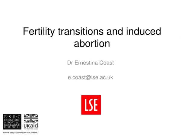 Fertility transitions and induced abortion
