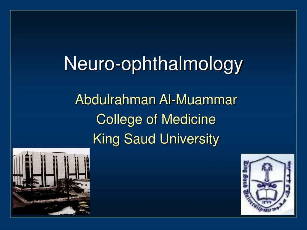 neuro ophthalmology
