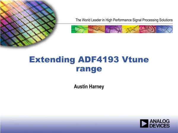 Extending ADF4193 Vtune range