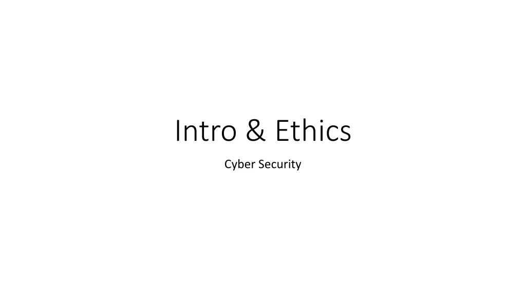intro ethics