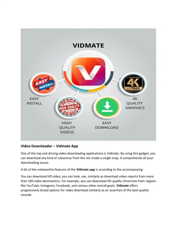 Vidmate – Download free video and music