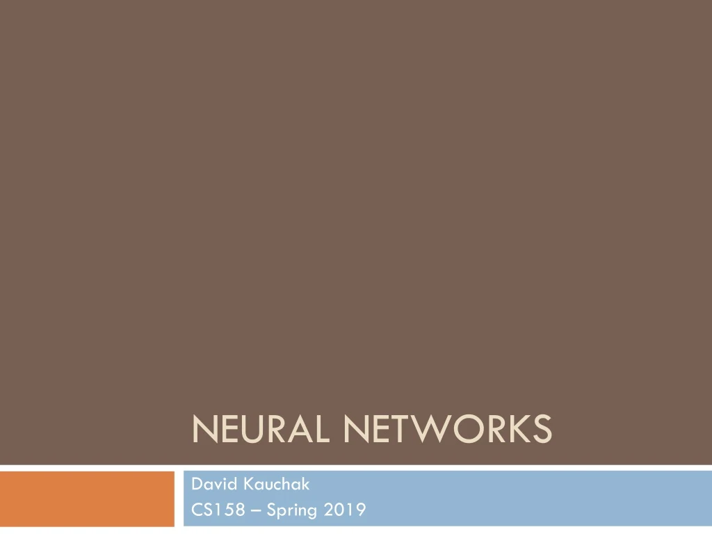 neural networks