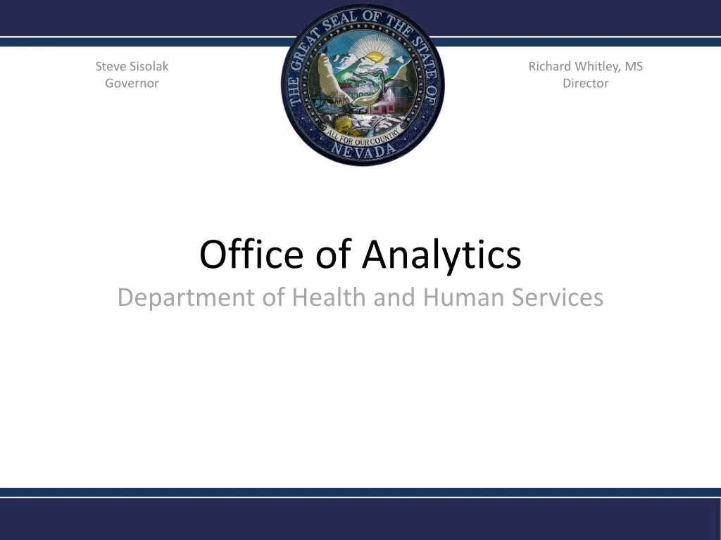 office of analytics department of health and human services