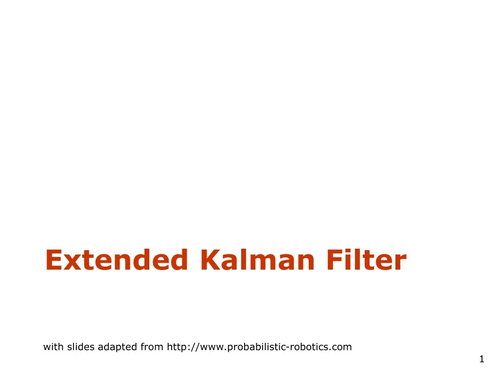 extended kalman filter