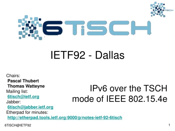 IETF92 - Dallas