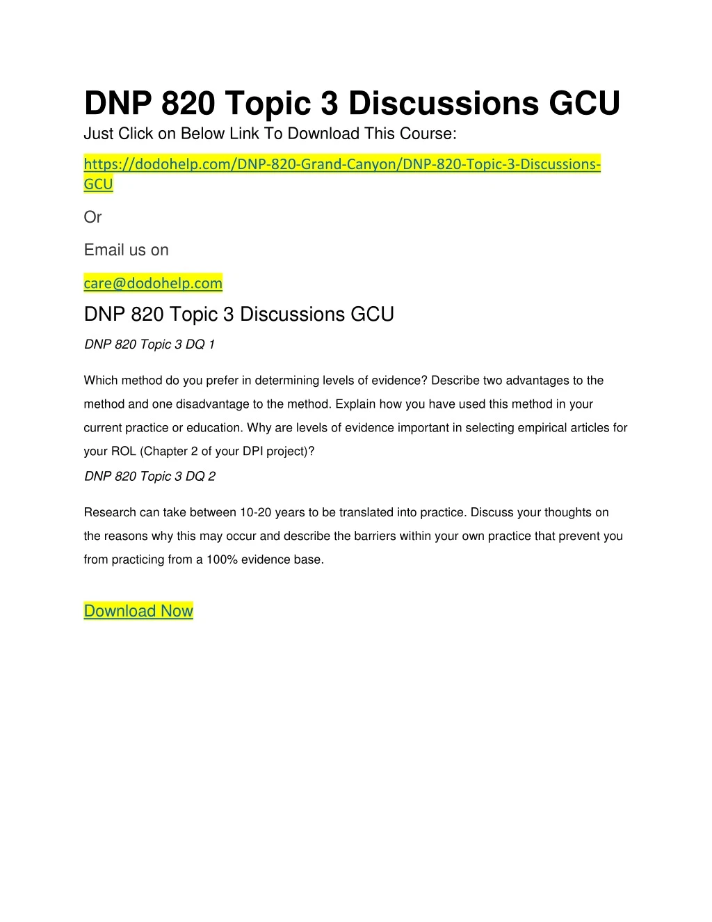 dnp 820 topic 3 discussions gcu just click