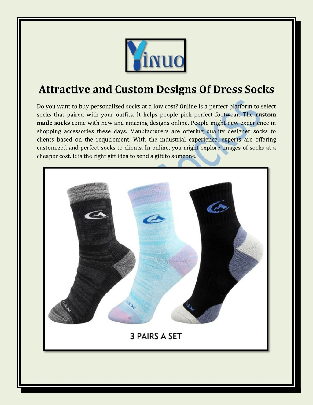 attractive and custom designs of dress socks