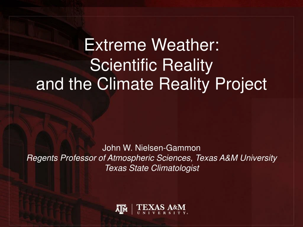 extreme weather scientific reality and the climate reality project