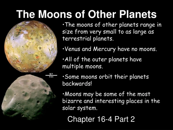 The Moons of Other Planets