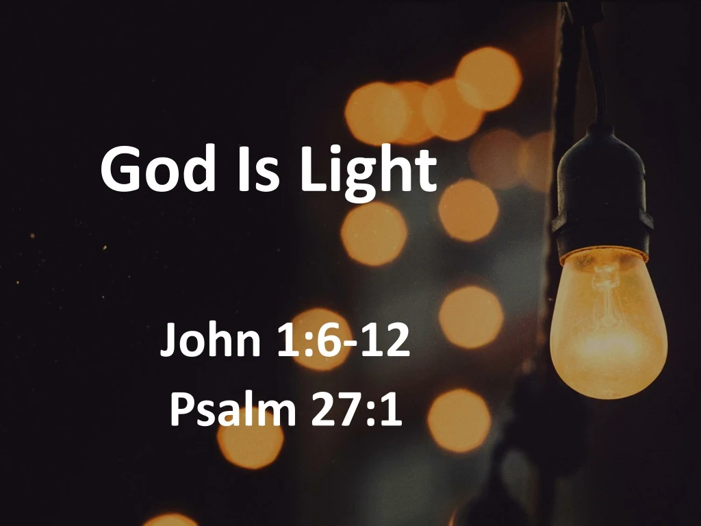 god is light