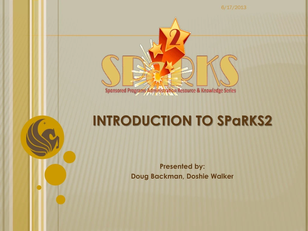 introduction to sparks2 presented by doug backman
