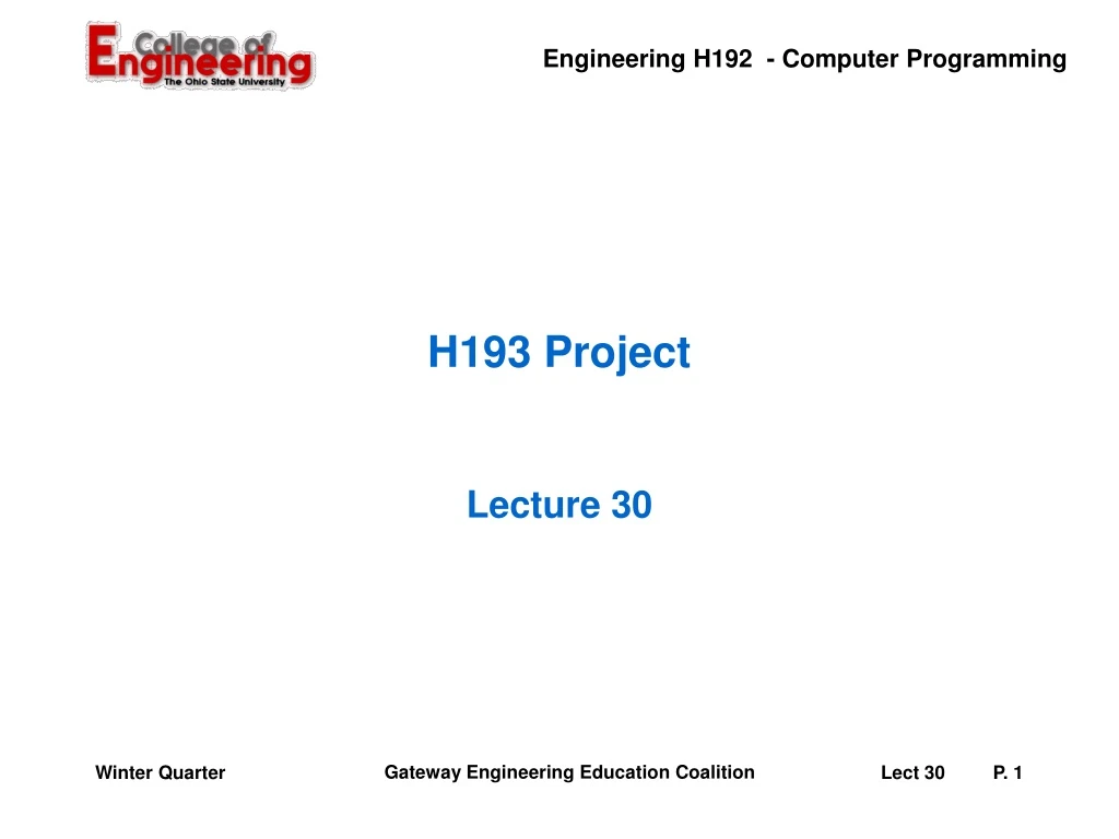 h193 project