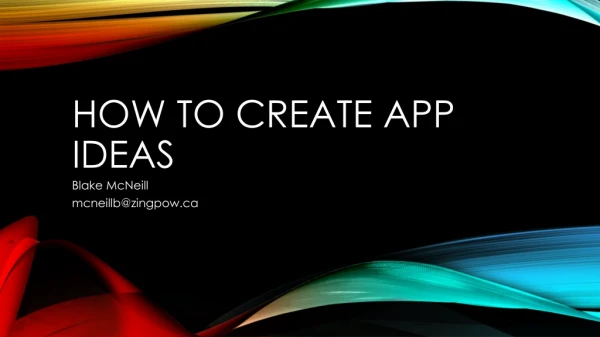 How to create app ideas