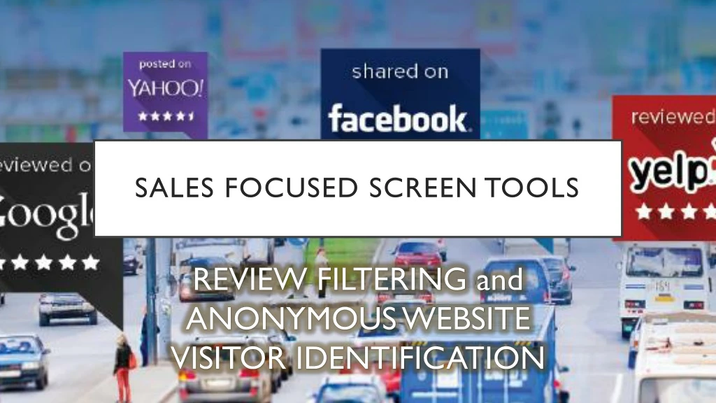 sales focused screen tools