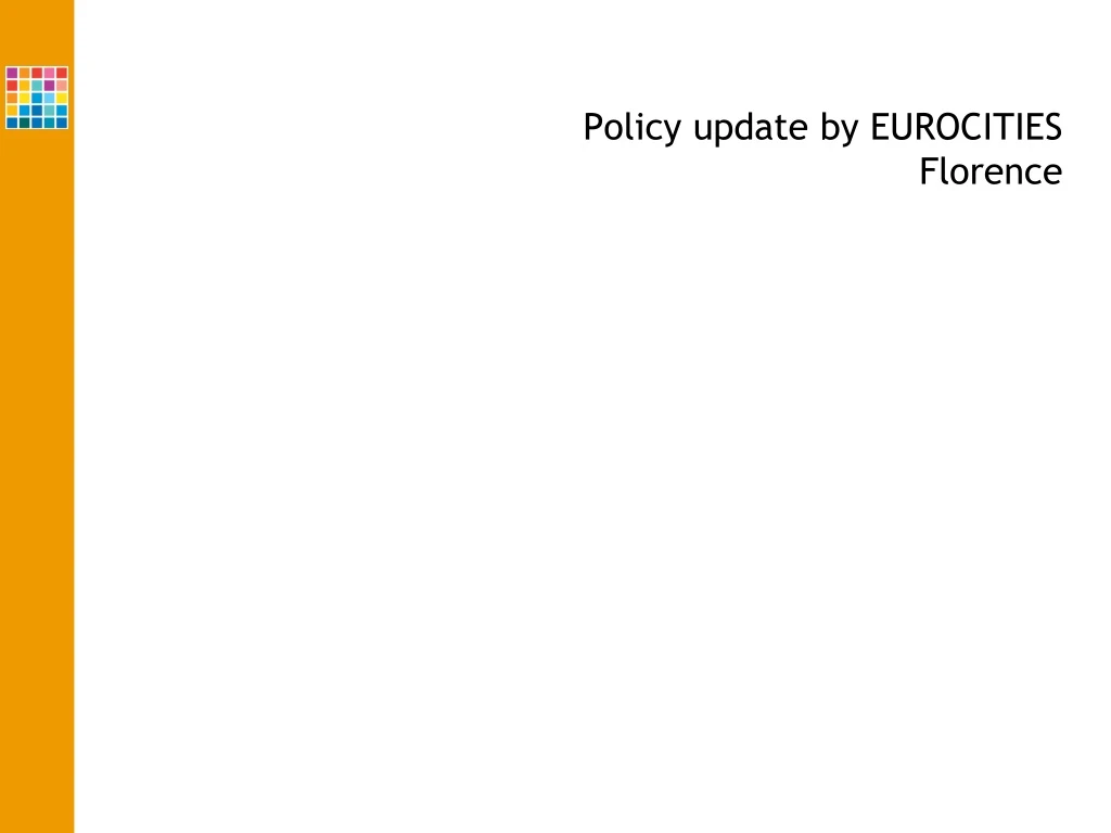 policy update by eurocities florence