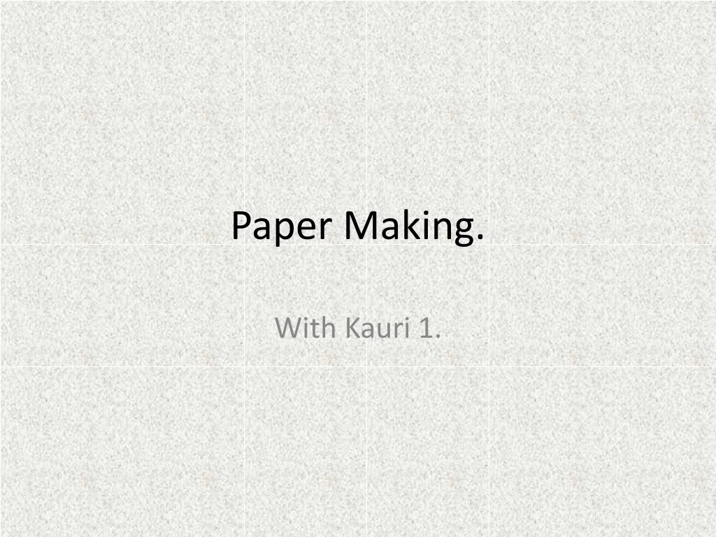 paper making