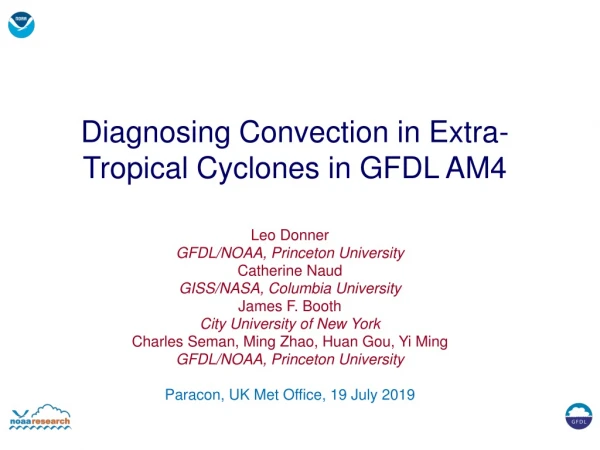 Diagnosing Convection in Extra-Tropical Cyclones in GFDL AM4