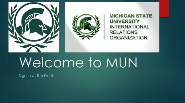 Welcome to MUN