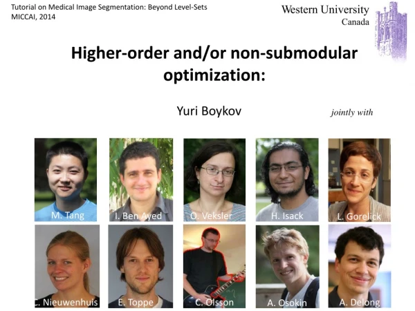 Higher-order and/or non-submodular optimization: