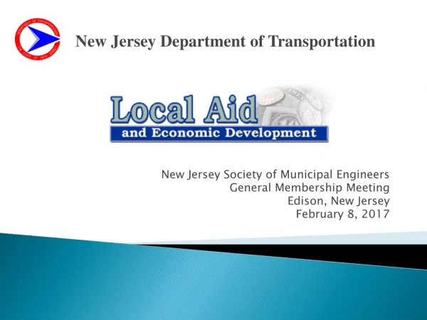 New Jersey Society of Municipal Engineers General Membership Meeting Edison, New Jersey