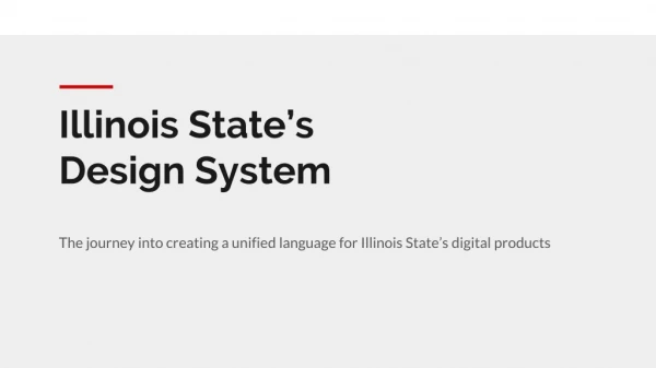 Illinois State’s Design System