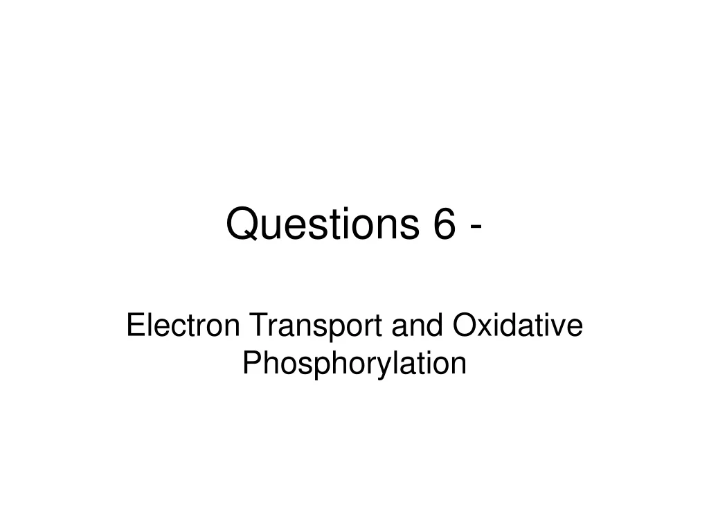 questions 6
