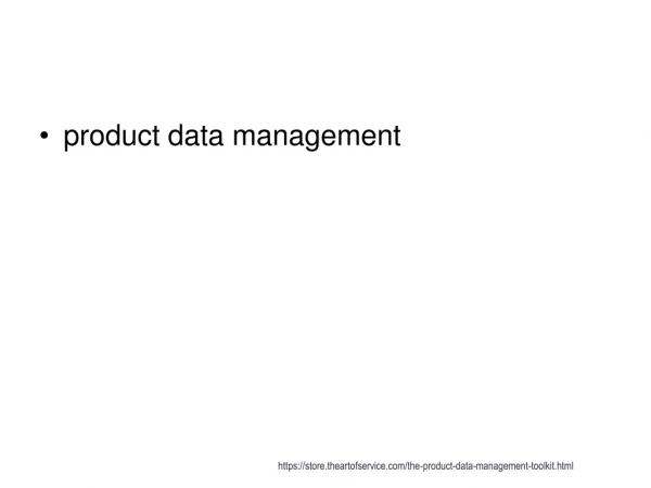 product data management