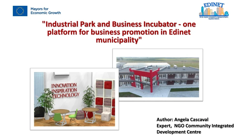 industrial park and business incubator one platform for business promotion in edinet municipality