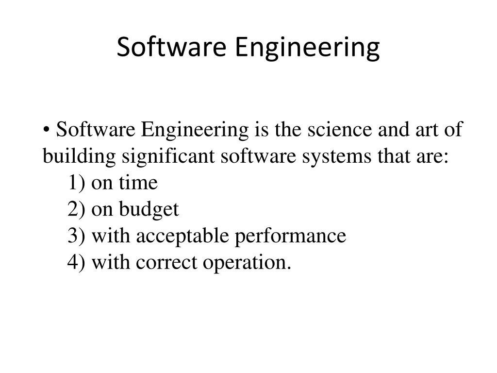 software engineering