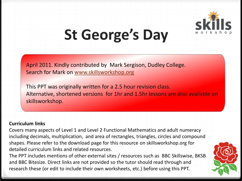 st george s day