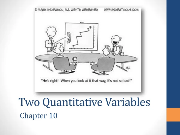 Two Quantitative Variables