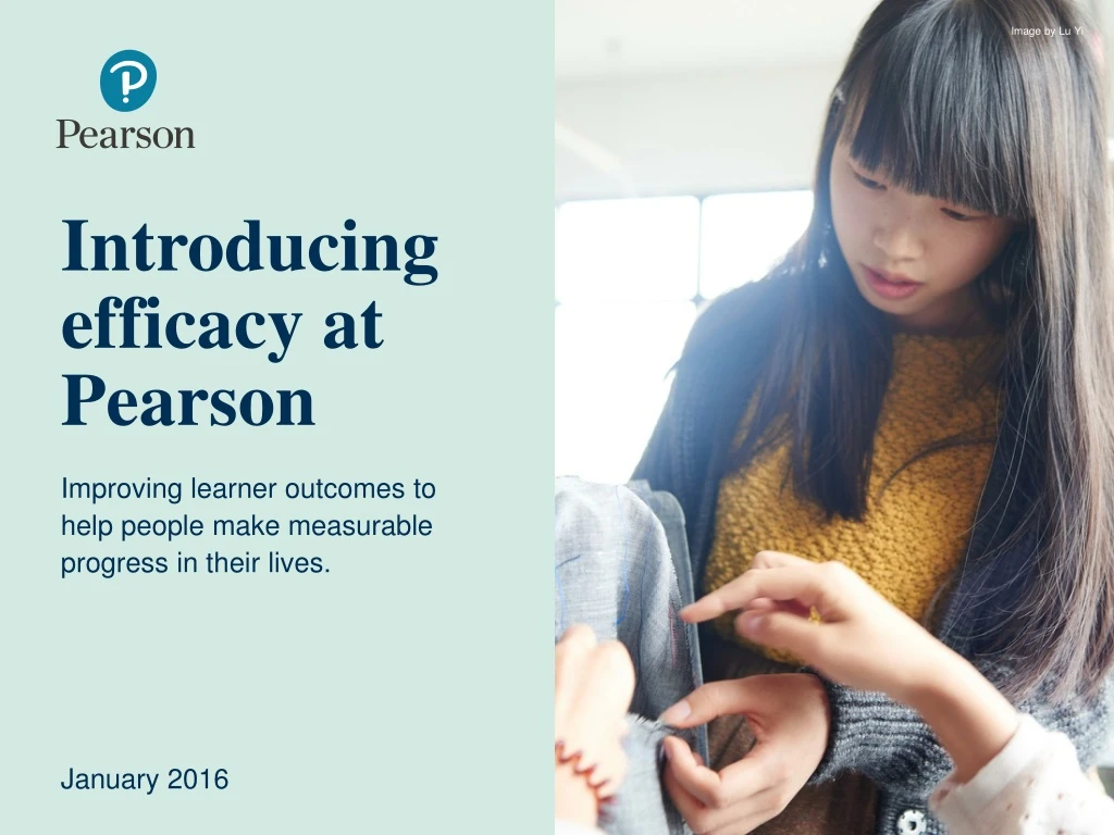 introducing efficacy at pearson
