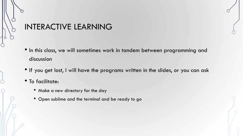 interactive learning