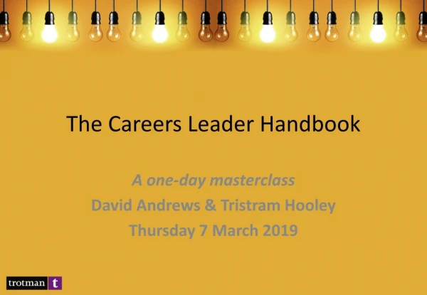 The Careers Leader Handbook