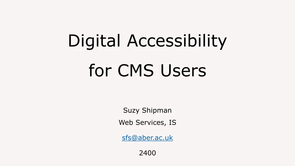 digital accessibility for cms users