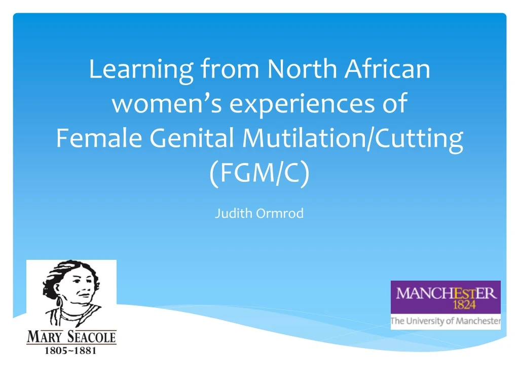 learning from north african women s experiences of female genital mutilation cutting fgm c