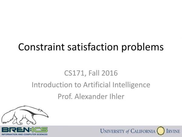 Constraint satisfaction problems