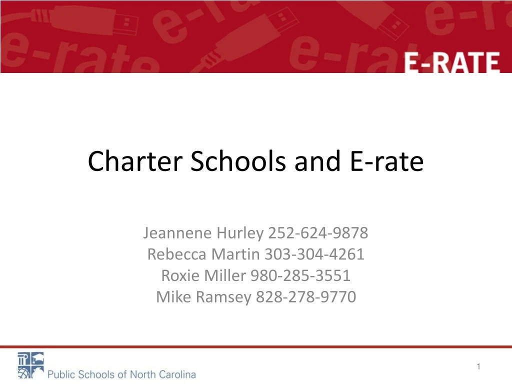 charter schools and e rate