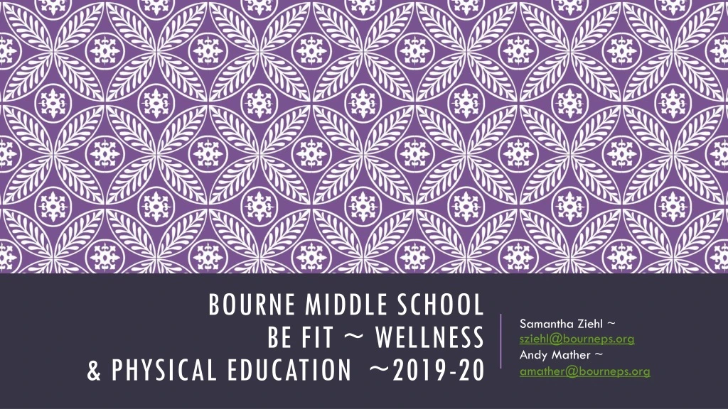 bourne middle school be fit wellness physical education 2019 20