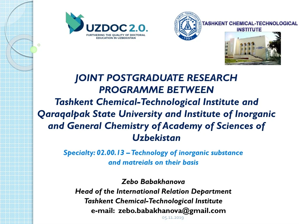 joint postgraduate research programme between