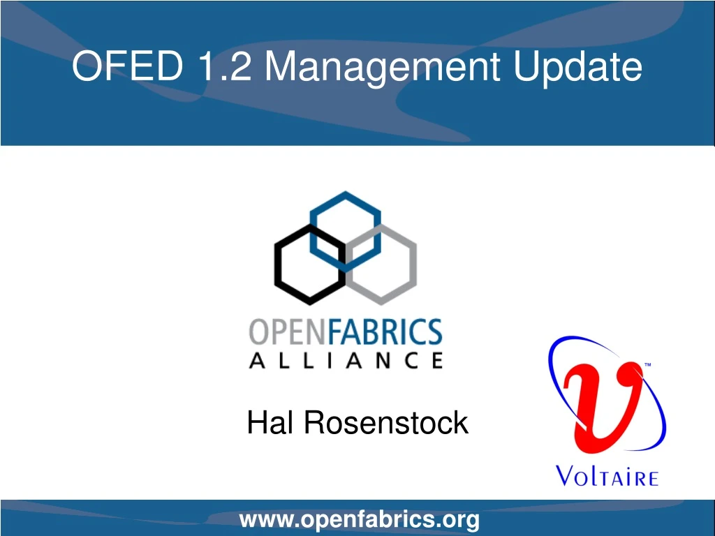 ofed 1 2 management update
